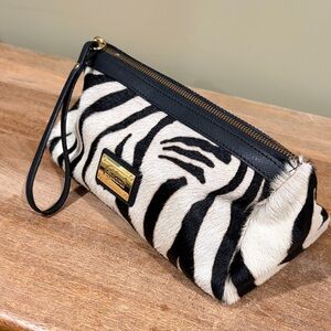 🇮🇹 Cavalvanti Pony Hair Zebra Clutch/Pouch